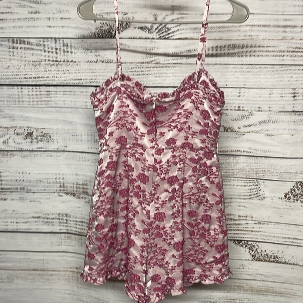 Likely Highland Romper Pink Brocade Size 10 - Picture 4 of 6